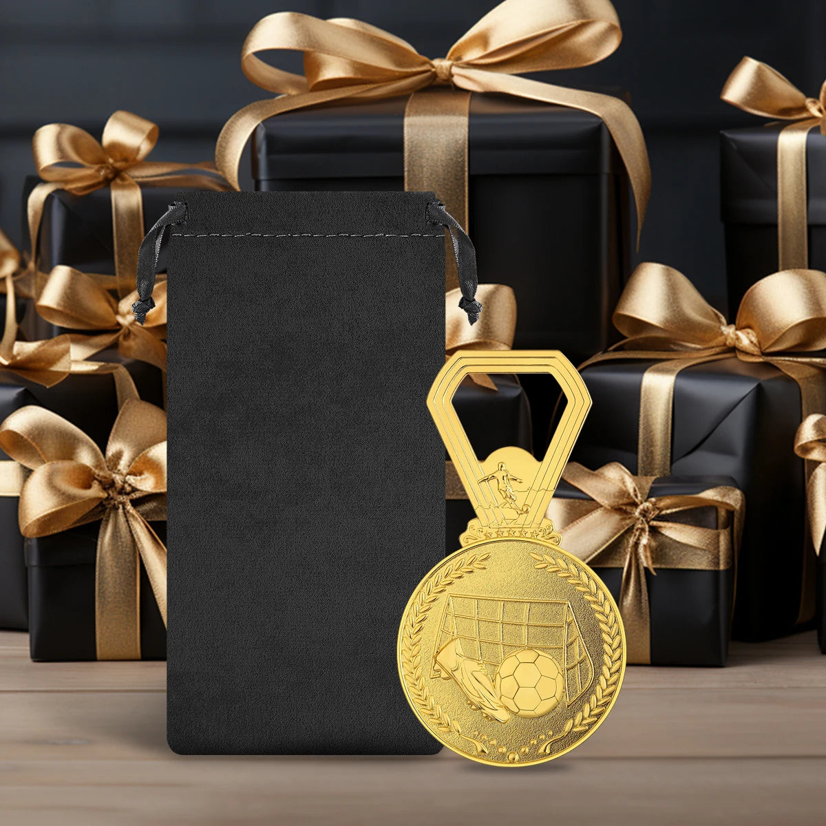 Fußball Medaillen Flaschenöffner – Bronze/Grau/Gold Geschenk für Männer Kaufschwan®