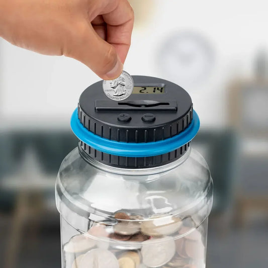 Digitale LCD Zähl Spardose – Elektronisches Münz Sparglas Kaufschwan®