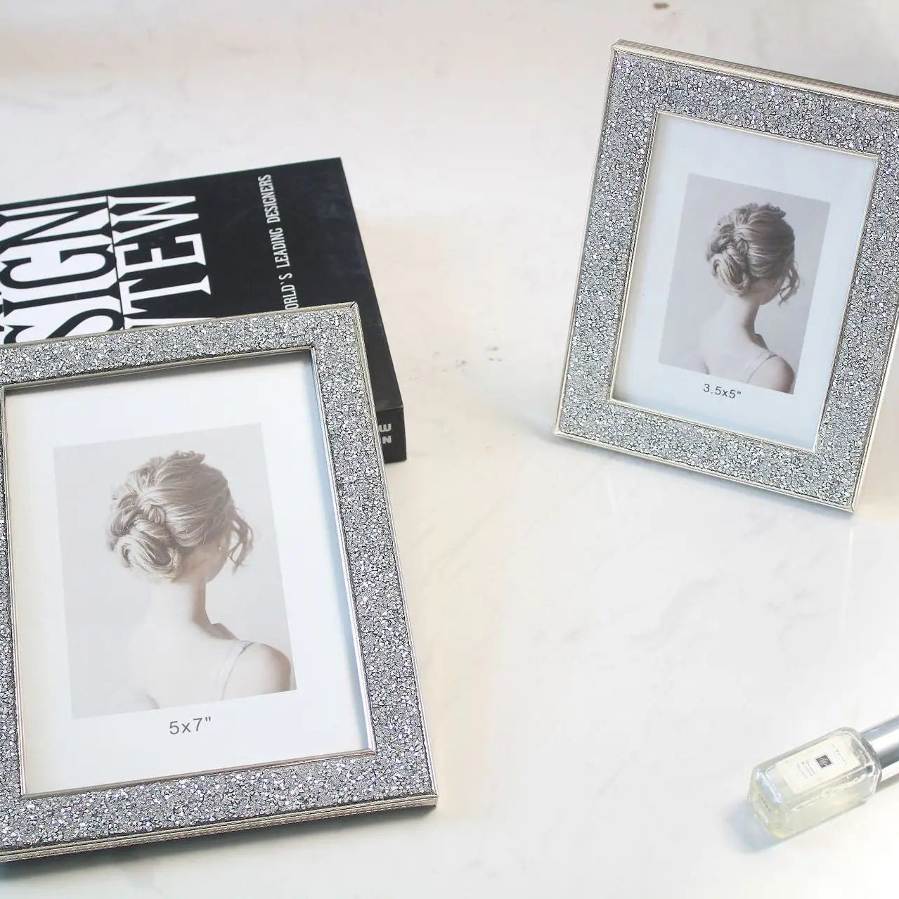 Eleganter Minimalistischer Kristall Metall Bilderrahmen – Premium Hochzeits- und Wohn Dekoration Kaufschwan®