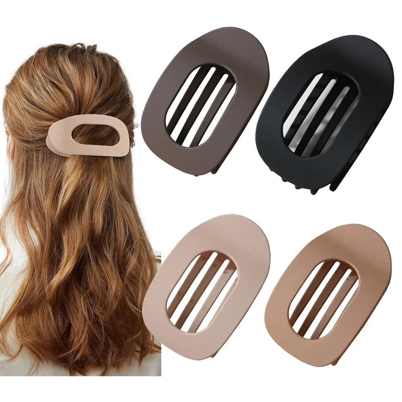 Modische Ovale Leoparden Haarklammern – Große Runde Haarklammer für Damen Kaufschwan® 4er Set 1
