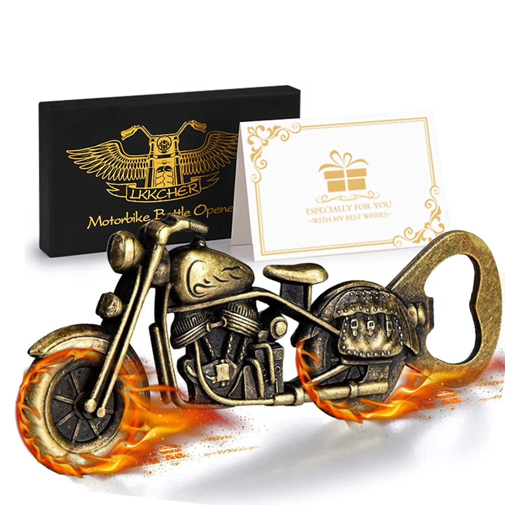 Motorrad Flaschenöffner – Bronze Metall Bar Werkzeug Geschenk für Männer Kaufschwan®