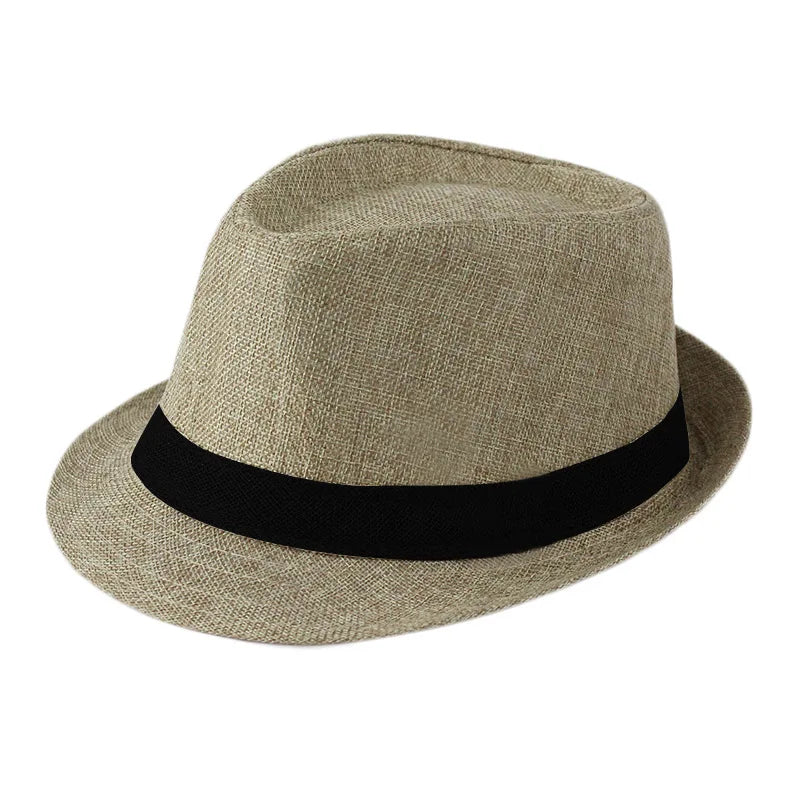 Klassischer Hut – Cowboy-Stil Sonnenhut für Herren, Damen & Kinder, Britischer Klassiker Kaufschwan® Schwarz - beige