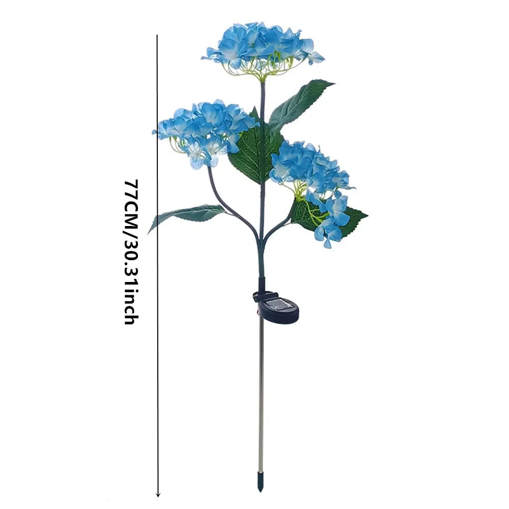 Solar Hydrangea Gartenlichter – LED Blumenleuchten mit Erdspieß für Außenbereiche & Frühlingsdeko Kaufschwan®