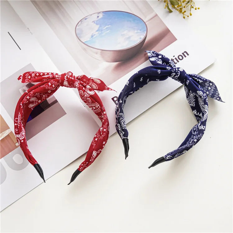 Bandana Haarreif mit Schleife – Geknotetes Turban-Haarreif für Damen & Mädchen Kaufschwan®
