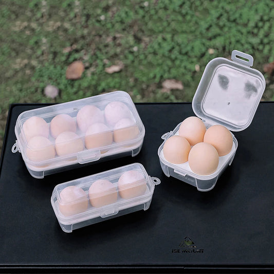 Tragbare Eierbox – 3/4/8 Gitter Stoßfester Aufbewahrungsbehälter | Küchen Organizer für Camping, Picknick & Outdoor Reisen Kaufschwan®