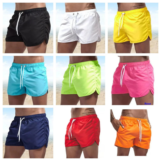 Herren Badeshorts mit Niedriger Taille – Surf Shorts & Boardshorts mit Tasche | Modische und Bequeme Badehose für Sommer & Strand