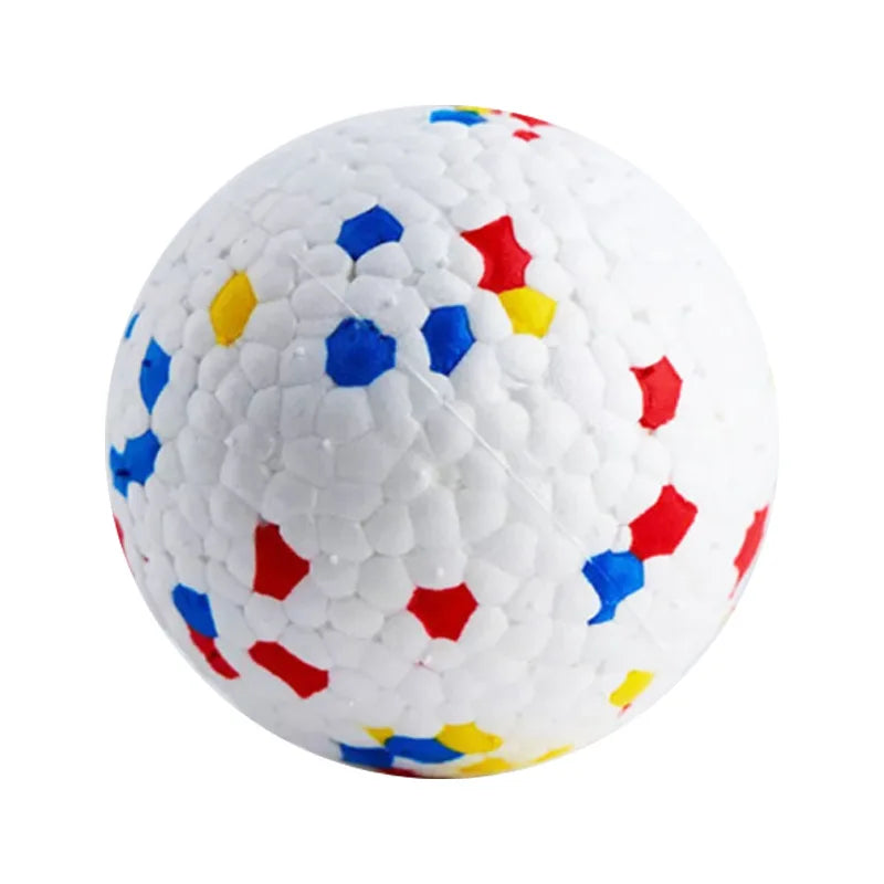 TPU Hundeball – Elastischer Bissfester Spielball ohne Quietschfunktion Kaufschwan® Weiß S-6cm