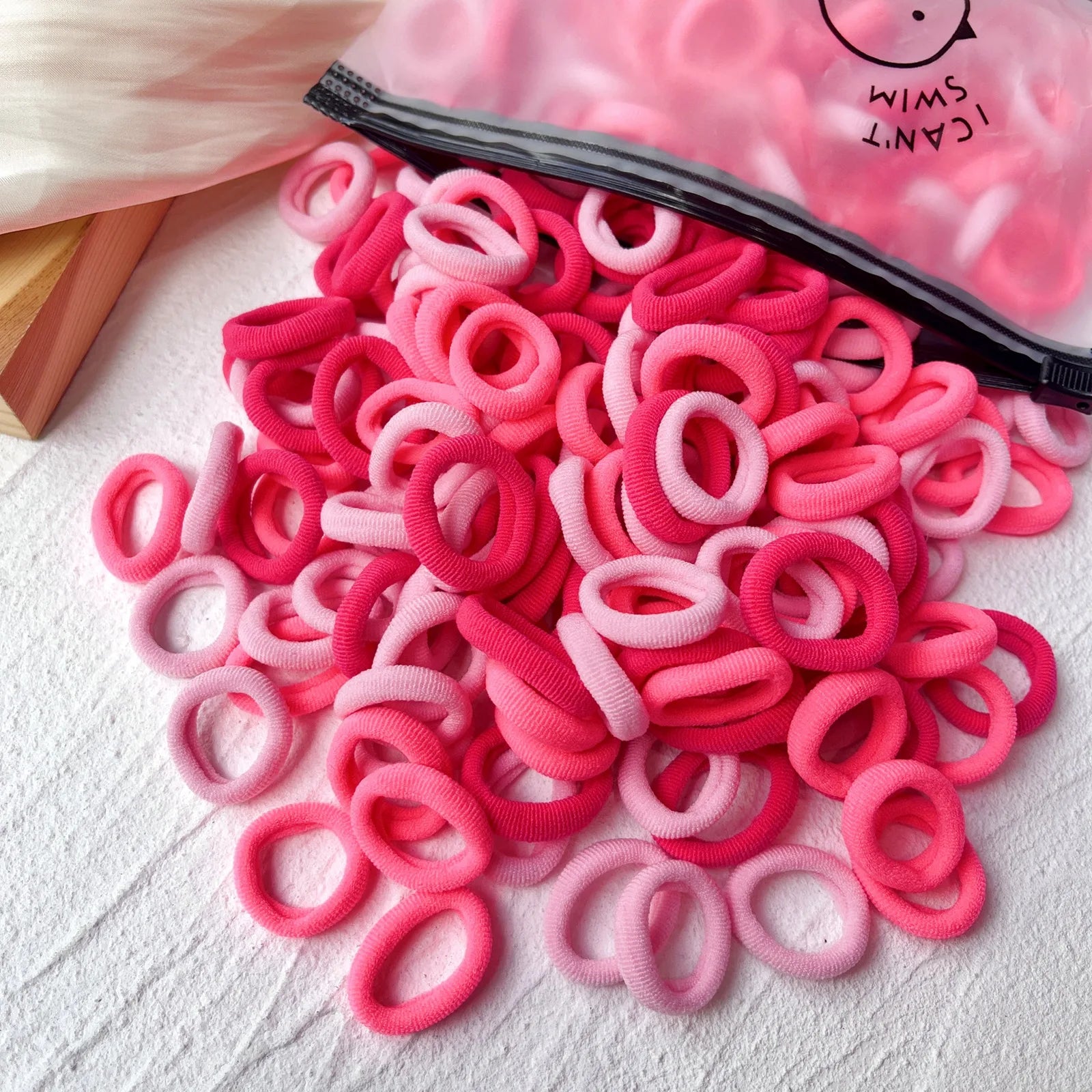 20/50 Stück Elastische Haargummis für Kinder | Bunte Süße Scrunchies & Haargummis für Mädchen & Babys | Weiche Haar-Accessoires Kaufschwan® Set 4 50 Stück