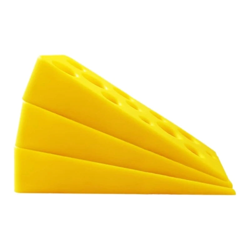 3er-Set Silikon Käse Türstopper – Lustiger Türkeil | Wiederverwendbarer Anti-Kollisions Türhalter für Zuhause, Büro & Klassenzimmer Kaufschwan®
