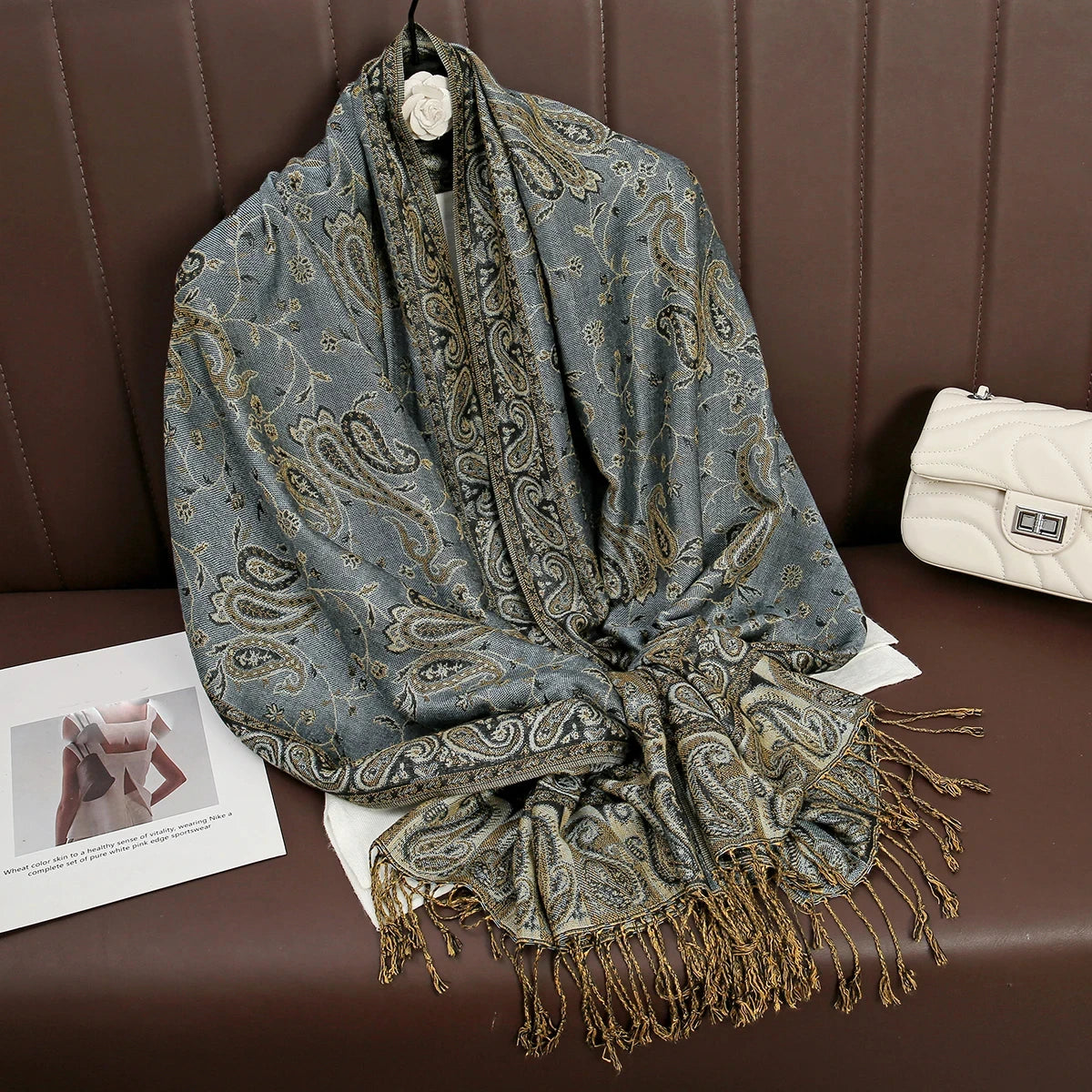 Pashmina Hijab Schal – Damen Langer Kaschmir Schal | Luxus Weicher Foulard, Turban & Muslimisches Kopftuch
