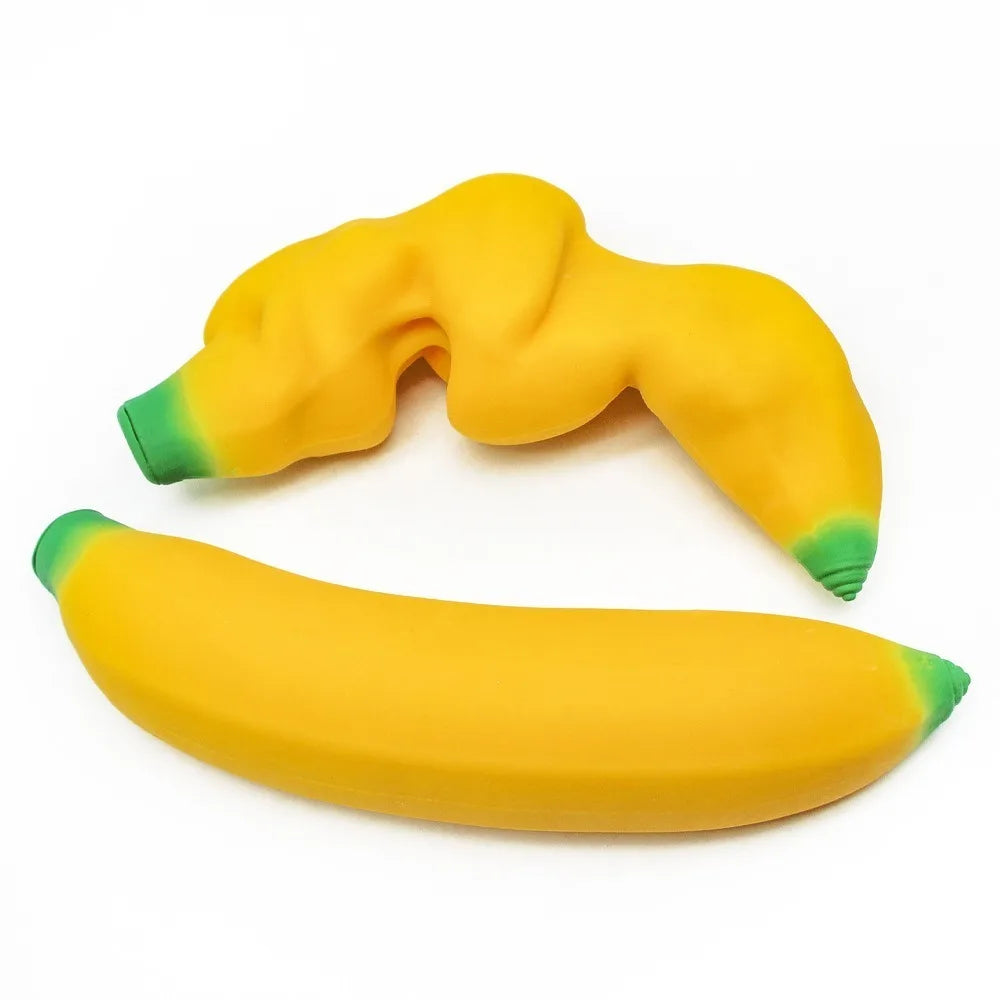 Simuliertes Bananen-Knautschspielzeug – Weiches Langsam Rückfederndes Sensorik- & Fidget-Spielzeug zum Drücken, Entspannen & Stressabbau Kaufschwan®