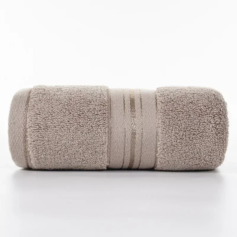Reine Baumwolle Mikrofaser Handtuch – Weich, Saugfähig & Fusselfrei | Gesicht & Badezimmer Handtücher für Erwachsene, Damen & Herren Kaufschwan® Beige 35x75cm 1 Stück