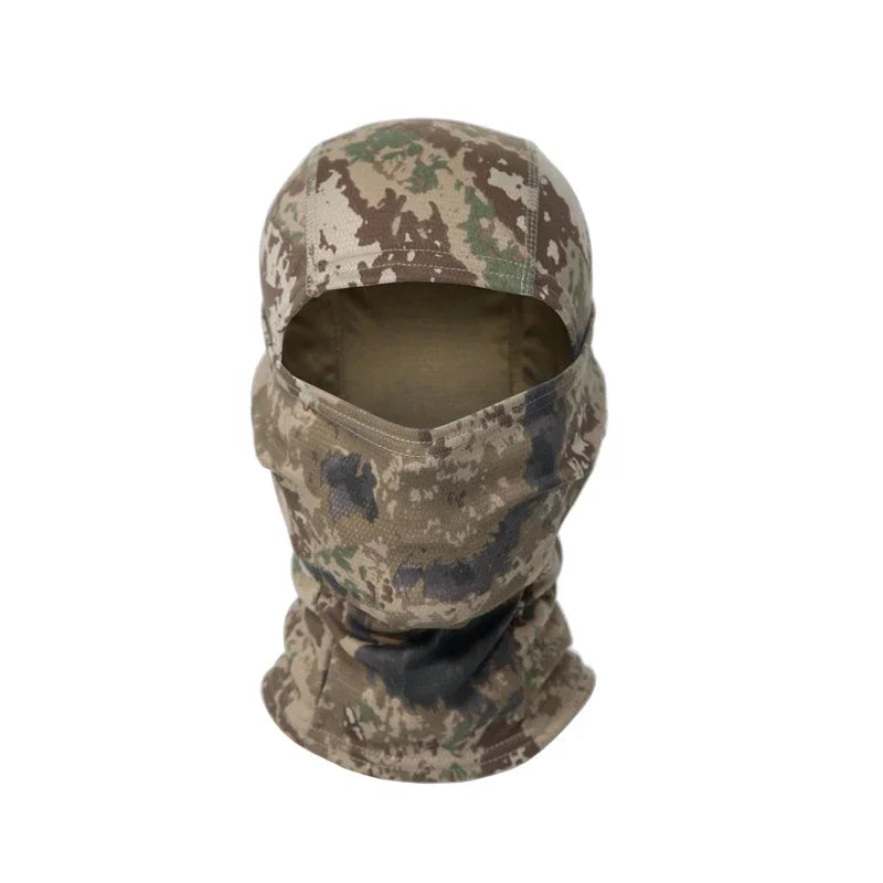 Camouflage Balaclava Mütze – Vollgesichtsmaske für Radfahren, Jagd & Outdoor Sport | Skimaske Motorrad Helm Unterziehmütze