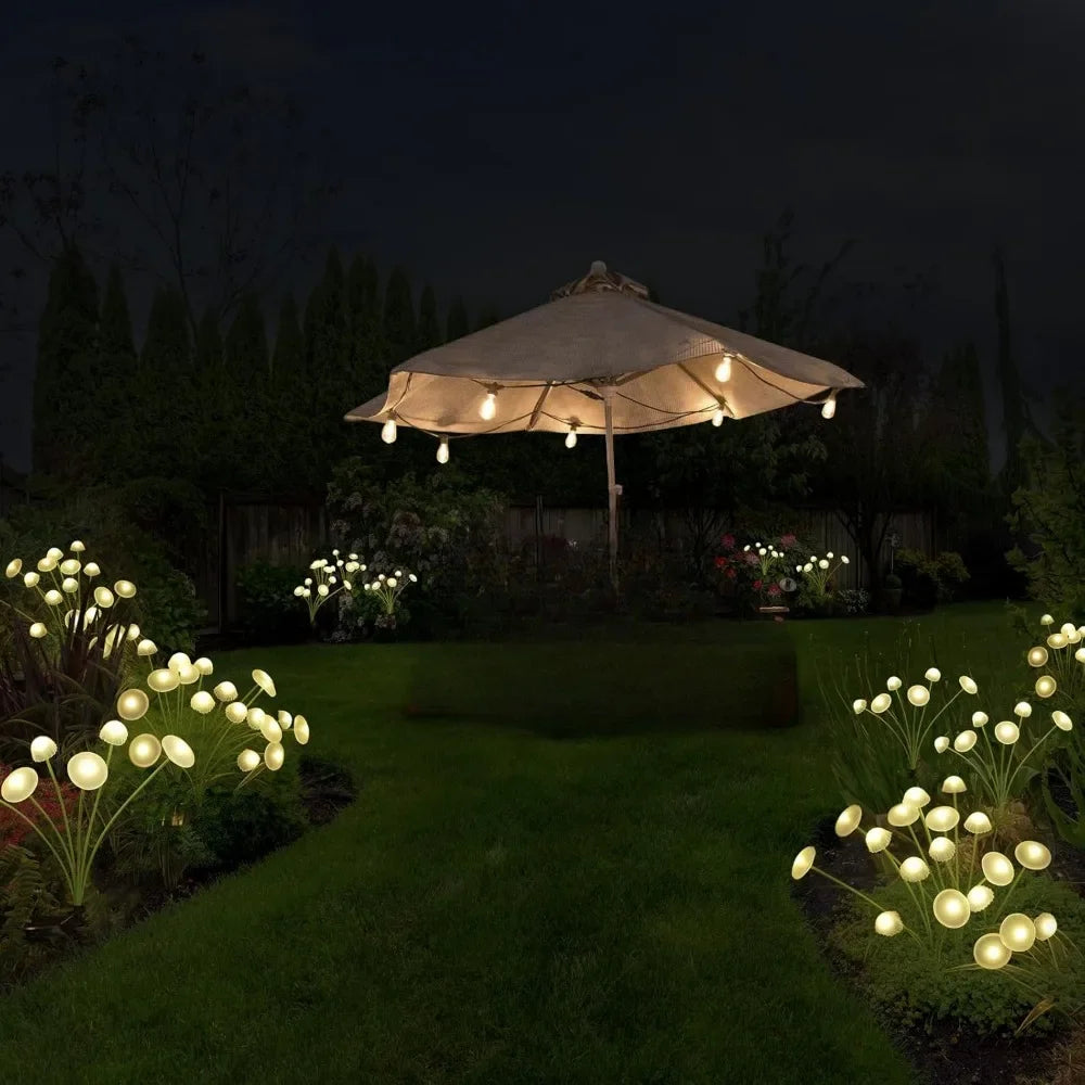Solar Garten Qualle Pilz Leuchten – Wasserdichte Außenlampen für Hof, Terrasse, Wege & Rasen Dekoration Kaufschwan®