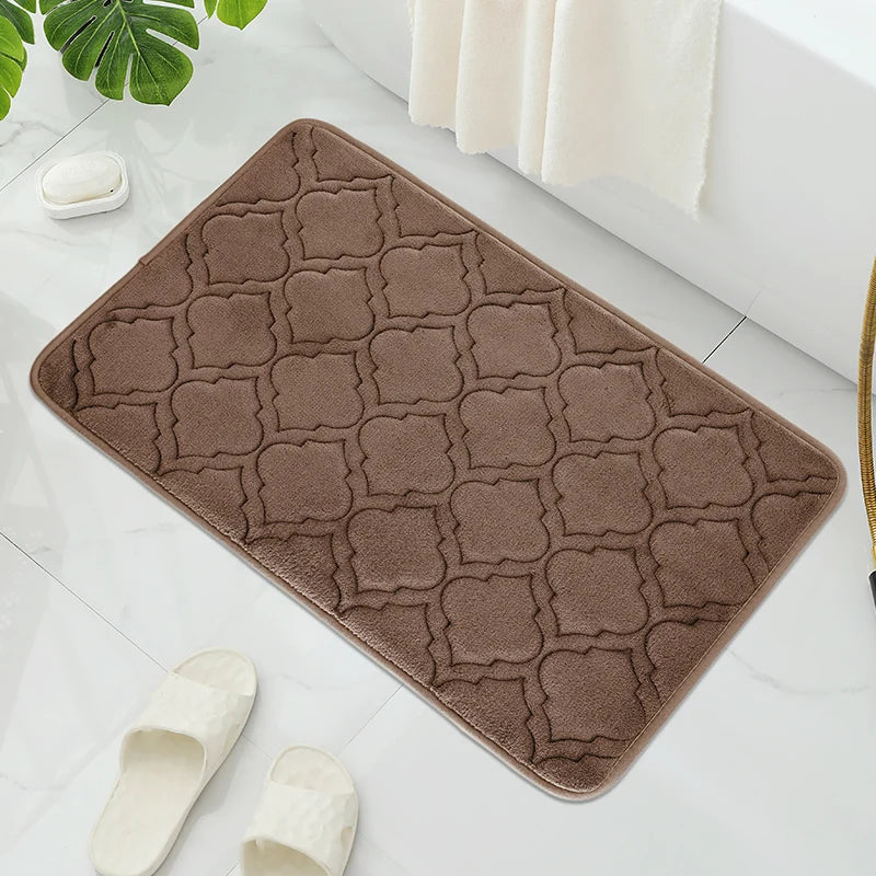 Gestreifte Rutschfeste Badematte – Saugfähig & Schnell Trocknend, Ultraweich Kaufschwan®
