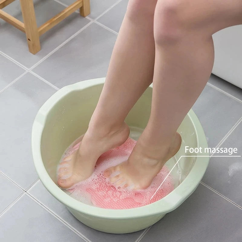 Peeling-Fußbürste & Rückenbürste | Anti-Rutsch-Saugnapf | Tiefenreinigung & Körper-Schmutzentfernung Kaufschwan®