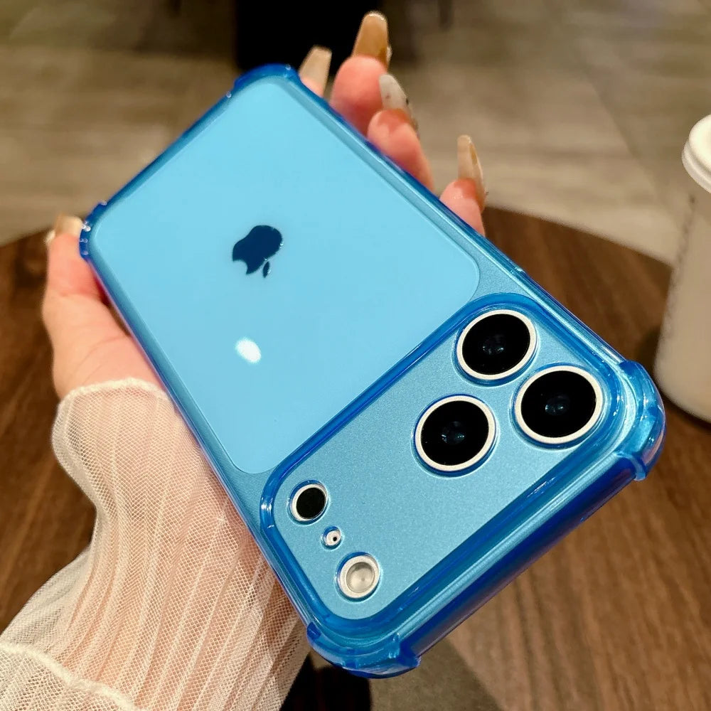 Fluoreszierende Transparente Schutzhülle für iPhone 18 Pro & iPhone 18 Pro Max – Stoßfeste Silikonhülle mit Kameraschutz Kaufschwan®