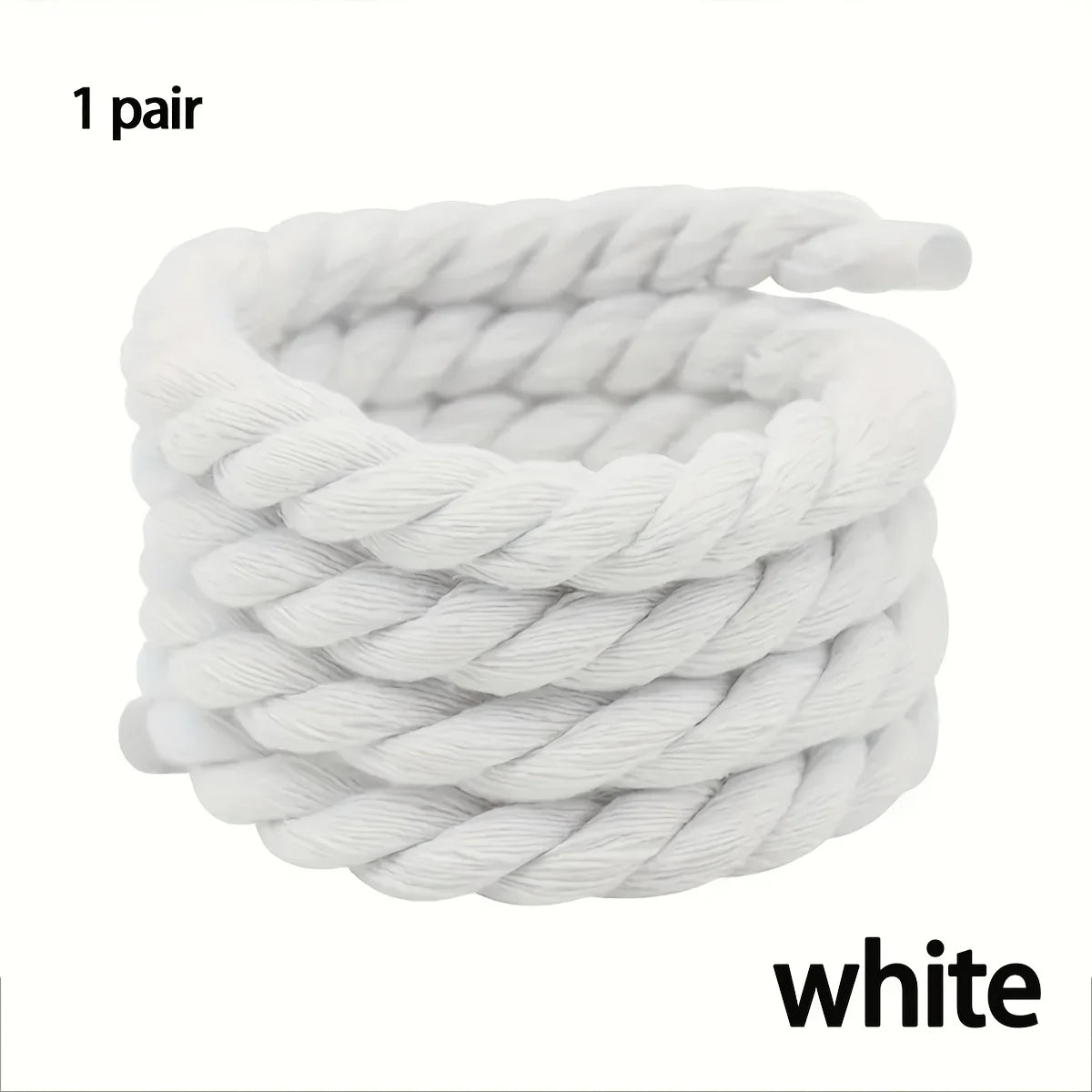 Handgefertigte Geflochtene Schnürsenkel – Robuste Dicke Canvas Laces | Modische Accessoires für Sneaker, Freizeit- & Leichte Schuhe Kaufschwan®