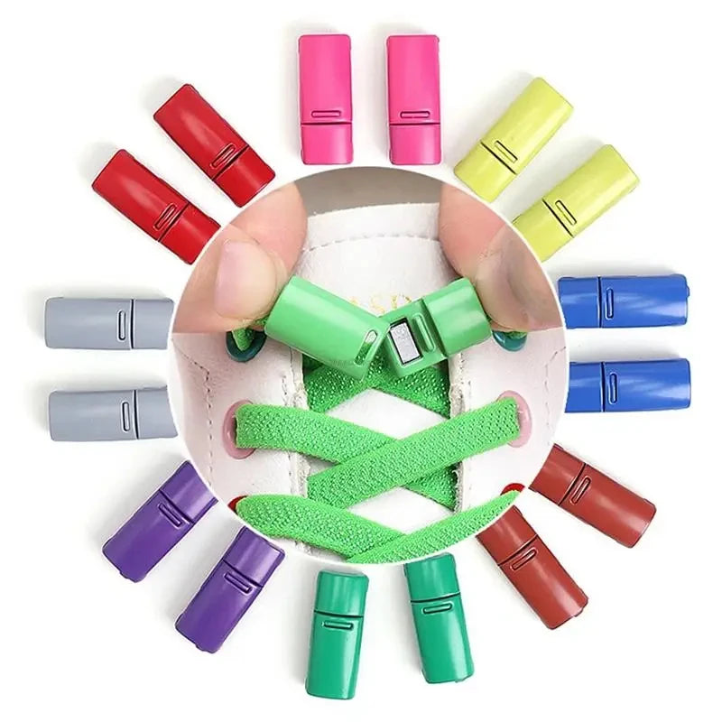 Magnetische No-Tie Elastische Schnürsenkel – Schnelles Verriegelungssystem für Sneaker | Unisex Schuhzubehör für Kinder & Erwachsene, 1 Paar Kaufschwan®