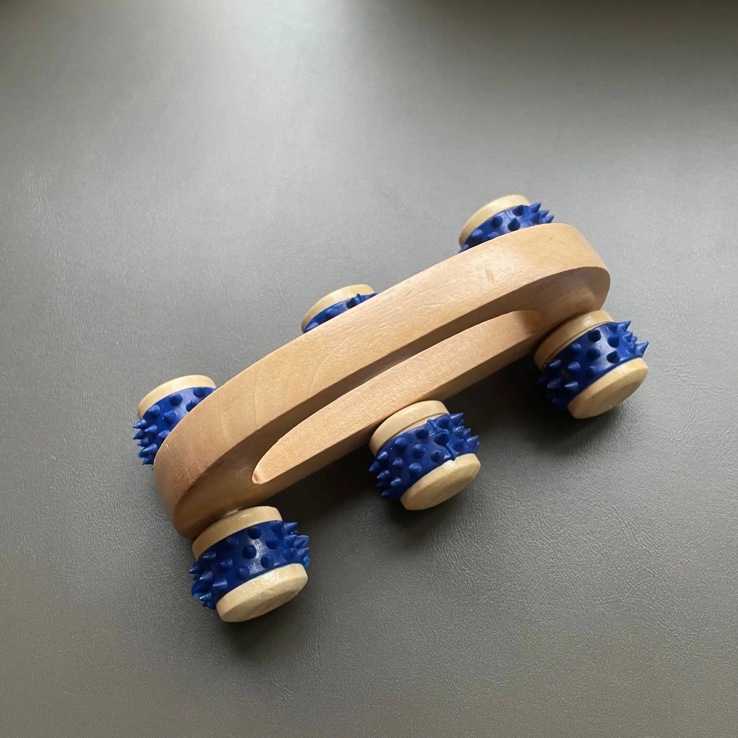 6-Rad Holzroller | Reflexzonenmassage & Akupunkturtherapie | Meridian-Schaben & Lymphdrainage-Massager für Gesichtslifting Kaufschwan®