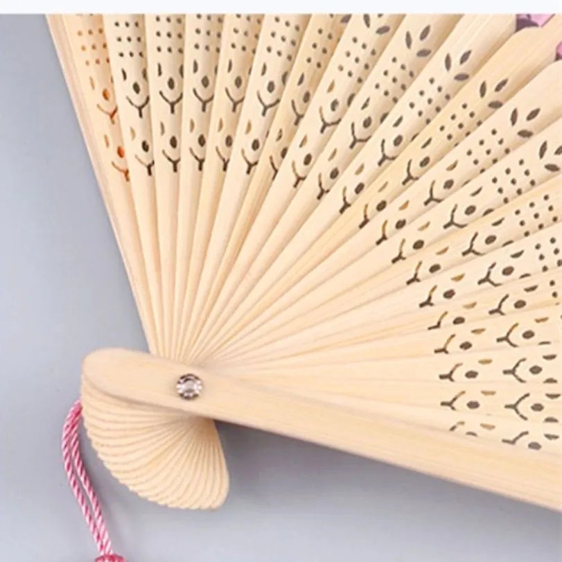 Vintage Seiden-Faltfächer | Chinesische & Japanische Bambusfächer | Tanzrequisiten | Heimdekoration & Geschenke Kaufschwan®