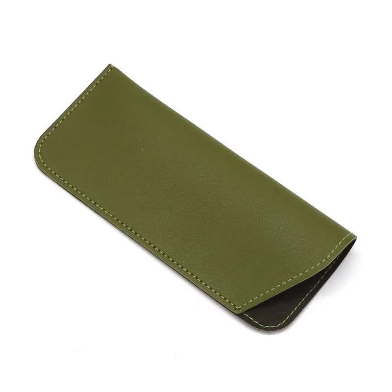 PU Leder Brillenetui – Sonnenbrillen und Lesebrillen Schutzhülle Tasche Kaufschwan® Grün