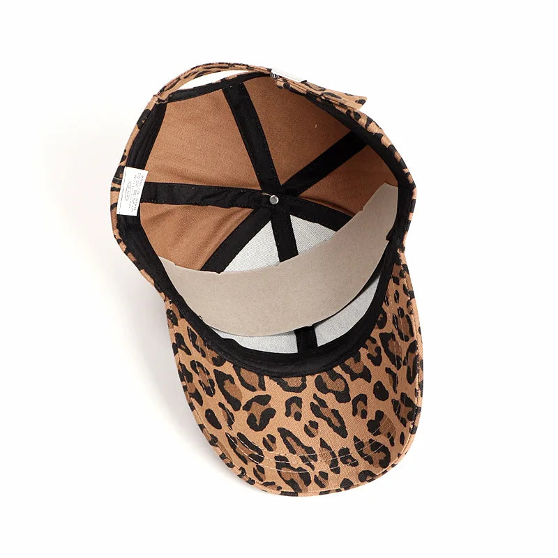 Leopard Print Baumwoll Baseballkappe | Herren & Damen Snapback Hip Hop Hat | Frühling & Sommer Sonnenhut | Verstellbare Peaked Cap Kaufschwan®