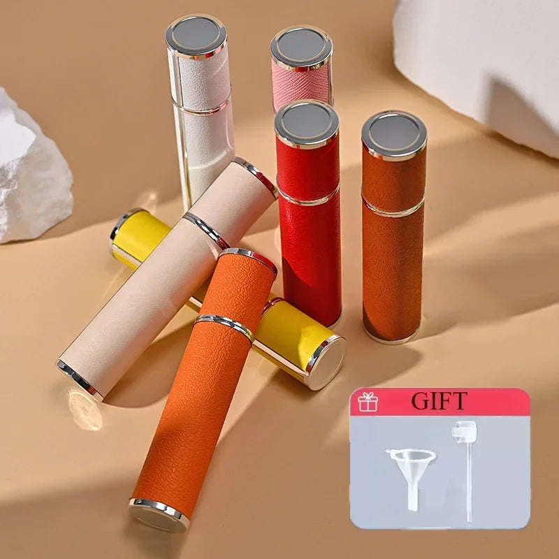 10ml Luxury Leather Glass Perfume Spray Bottle Portable Mini Refillable Perfume Atomizer Empty Traveling Perfume Refill Bottles Kaufschwan®