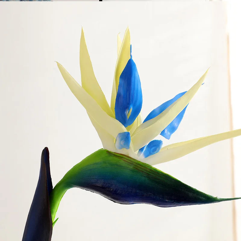 80cm Künstliche Paradiesvogelblume – Realistische Tropenpflanze für Wohnräume, Showroom & Innenraumdekoration Kaufschwan® Design 4