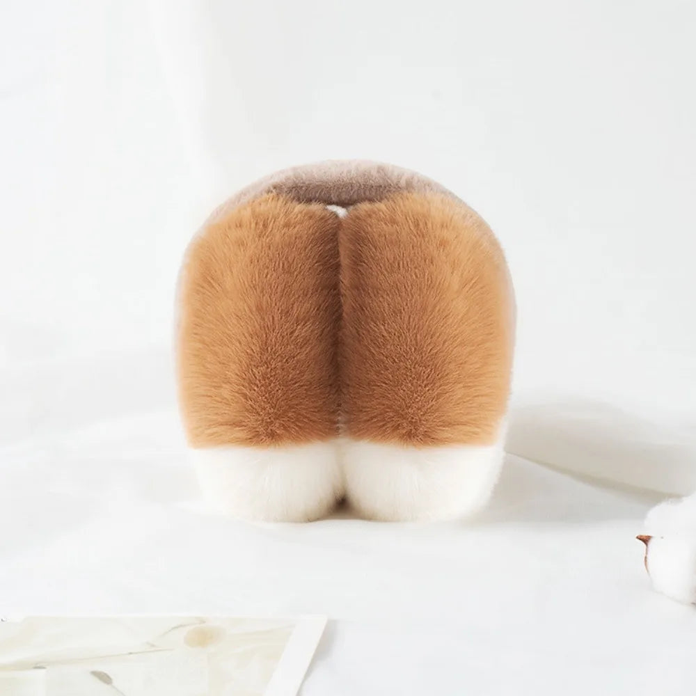 Modische Kunstfell Ohrwärmer in Bonbonfarben – Dicke Faltbare Plüsch Ohrklappen | Weiche Winter Accessoires für Damen & Mädchen Kaufschwan® Braun