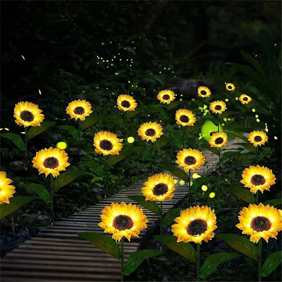 Kreative Solar-Sonnenblumen-Leuchte – 20LED Wasserdichte Außenlampe für Garten, Hof & Wegbeleuchtung Kaufschwan®