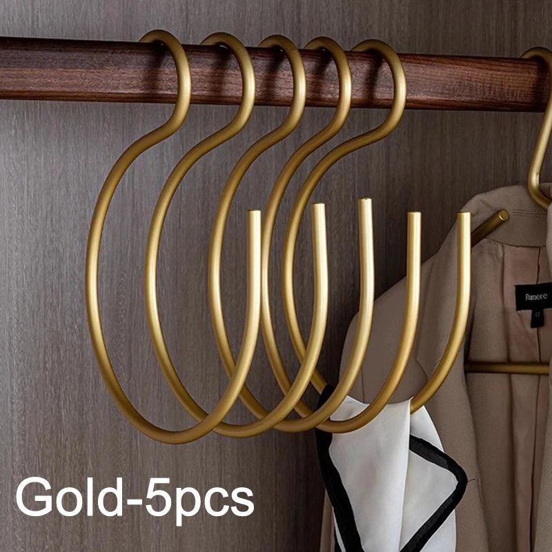 Hut Haken für Baseball Caps – Aluminium Cap Organizer für Kleiderschrank und Schlafzimmer Kaufschwan® Gold – 5 Stück