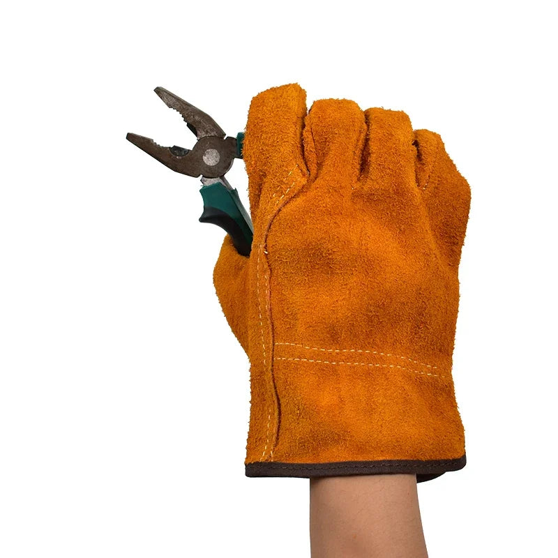 Weiche Rindsleder Arbeitshandschuhe Heavy Duty Fahrer Schweißen Sicherheit Mechanik Garten Kaufschwan®