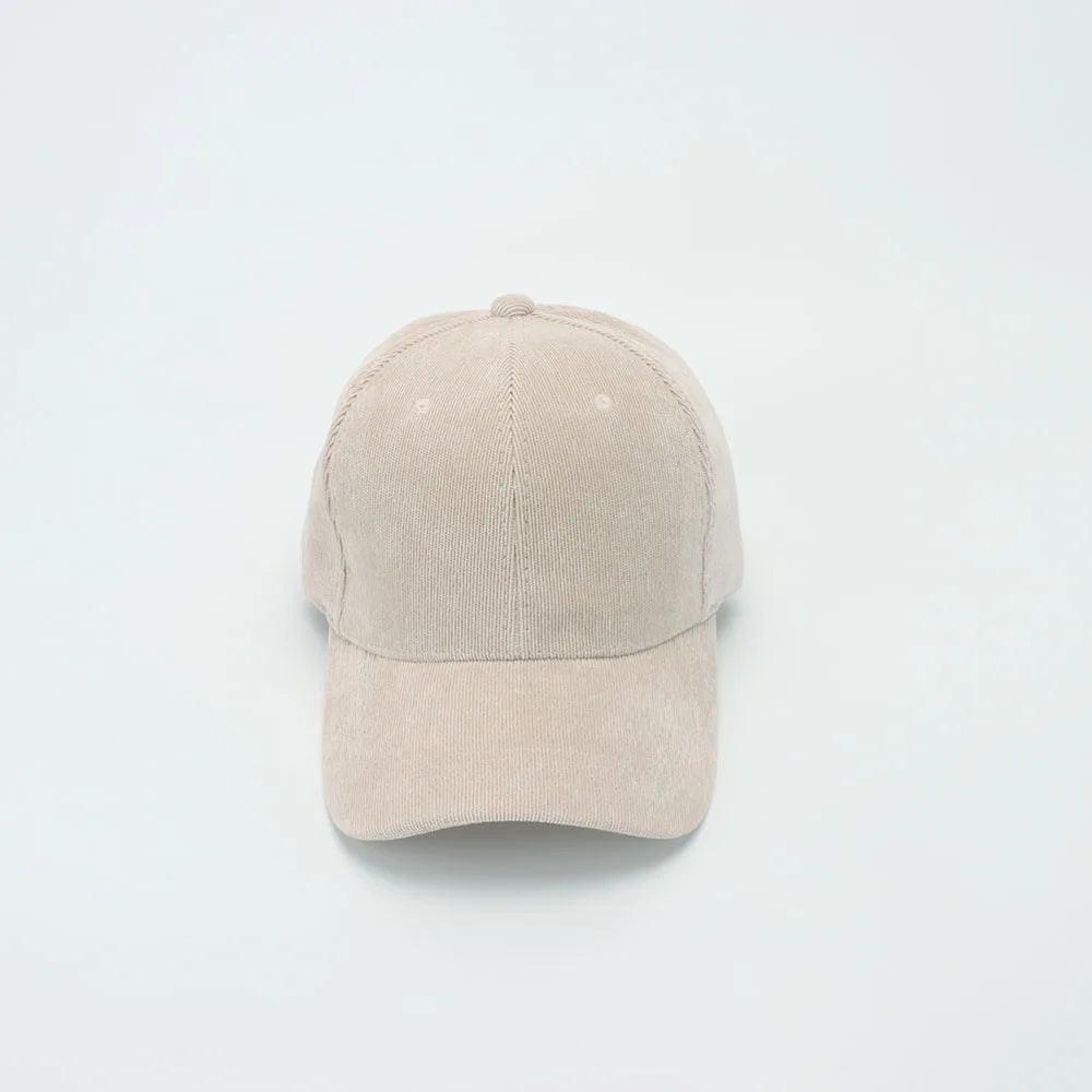 Corduroy Baseballkappe | Damen Retro Einfarbige Dad Hat | Herbst Winter Hüte für Herren & Damen | Unisex Freizeit Gebogener Schirm Kaufschwan®