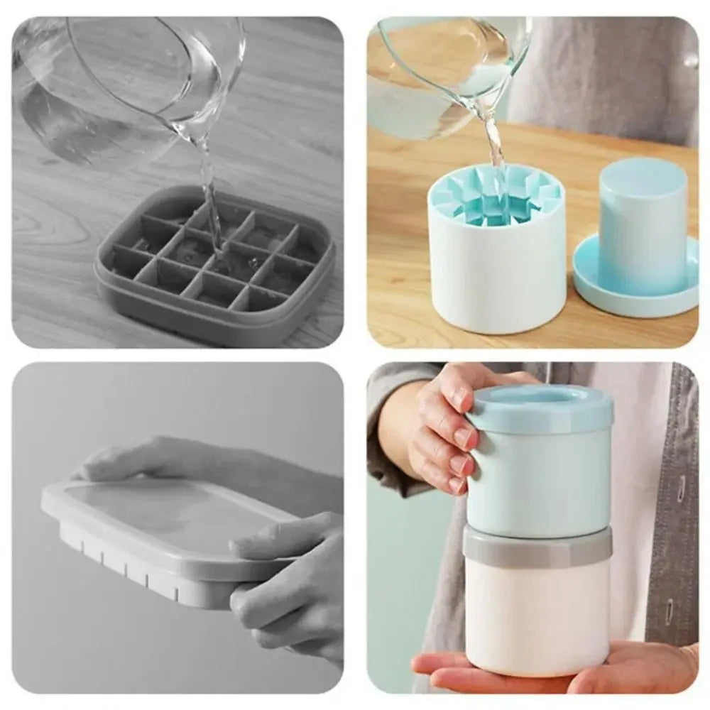 Kompakte Eiswürfelform aus Silikon – Schnelle Eiswürfel für Zuhause, Partys & kalte Getränke Kaufschwan®