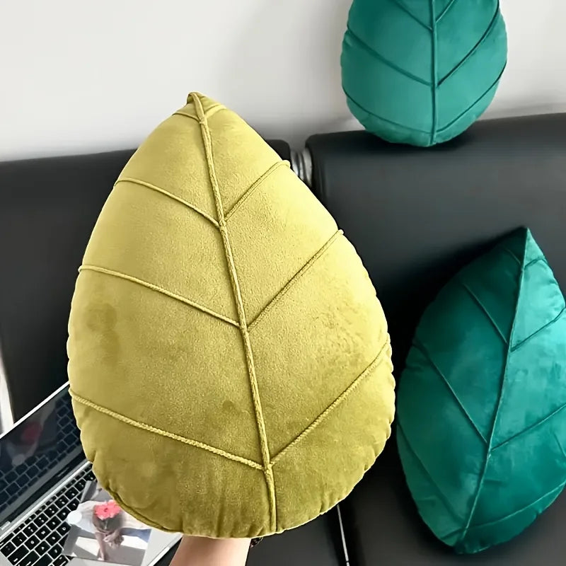 Kristall Ultra Weiches Grünes Blatt Kissen | Dekoratives Blattförmiges Kissen | Valentinstag & Festliche Wohn-Dekoration Kaufschwan®