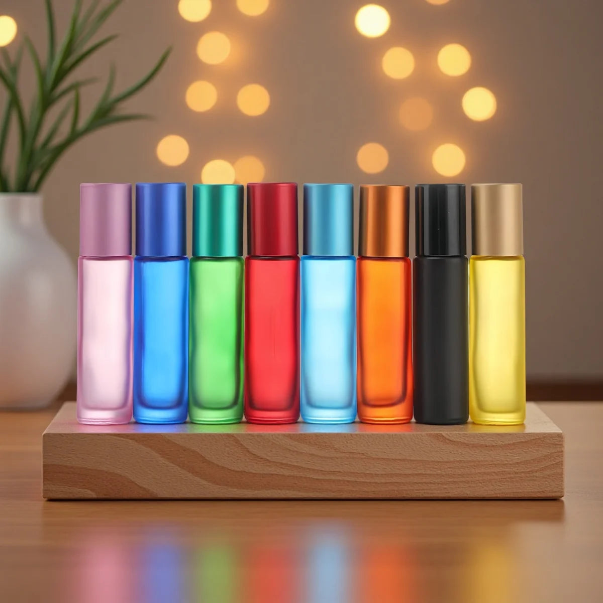 8 Pieces/Lot 10ml Glass perfume refill bottle l Essential Oil Bottle Travel Use Glass Perfume Roll on Bottle Kaufschwan®