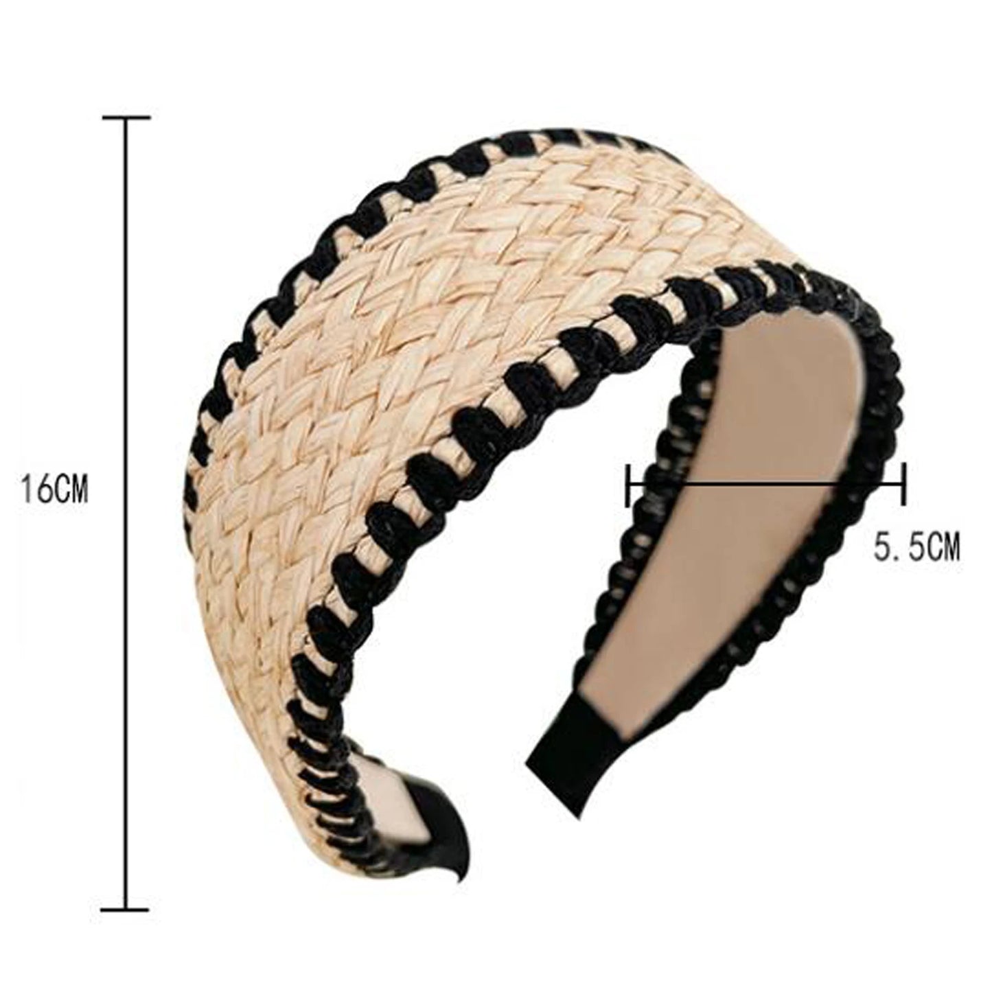 Strohgeflochtener Haarreif – Modischer Sommer-Turban-Haarreifen für Damen | Leichtes Haaraccessoire für Erwachsene