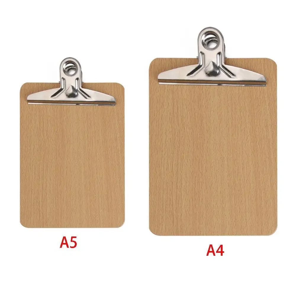 A4 A5 Holz-Klemmbrett – Schreibunterlage & Notizbrett | Klemmbretter für Büro, Restaurant & Hotelbedarf Kaufschwan®