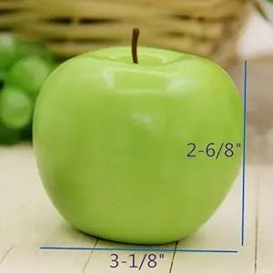 12 Stück Künstliche Grüne Äpfel – Plastik Simulationsfrüchte für Küche, Zuhause, Party & Fotografie Kaufschwan®