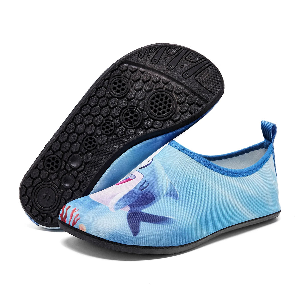 Kinder Schnelltrocknende Wasserschuhe – Leichte Barfuß Badesocken & Aqua Schuhe für Jungen & Mädchen Kaufschwan® Hellblau 2 34/35