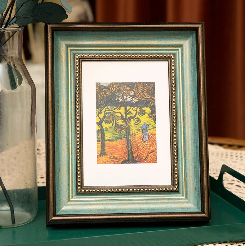 Vintage Antiker Bilderrahmen – Holzoptik Rustikale Tischdekoration Kaufschwan®