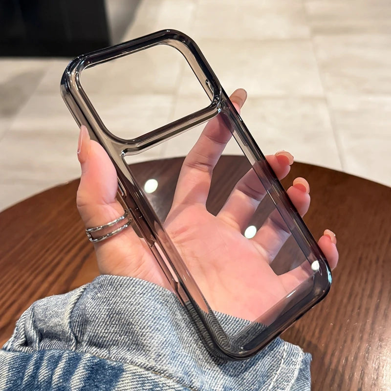 Hochwertige Transparente Acryl-Schutzhülle für iPhone 18 Pro & iPhone 18 Pro Max – Stoßfeste Klare Hülle mit Schützendem Rand Kaufschwan® Transparent/Schwarz iPhone 18 Pro Max