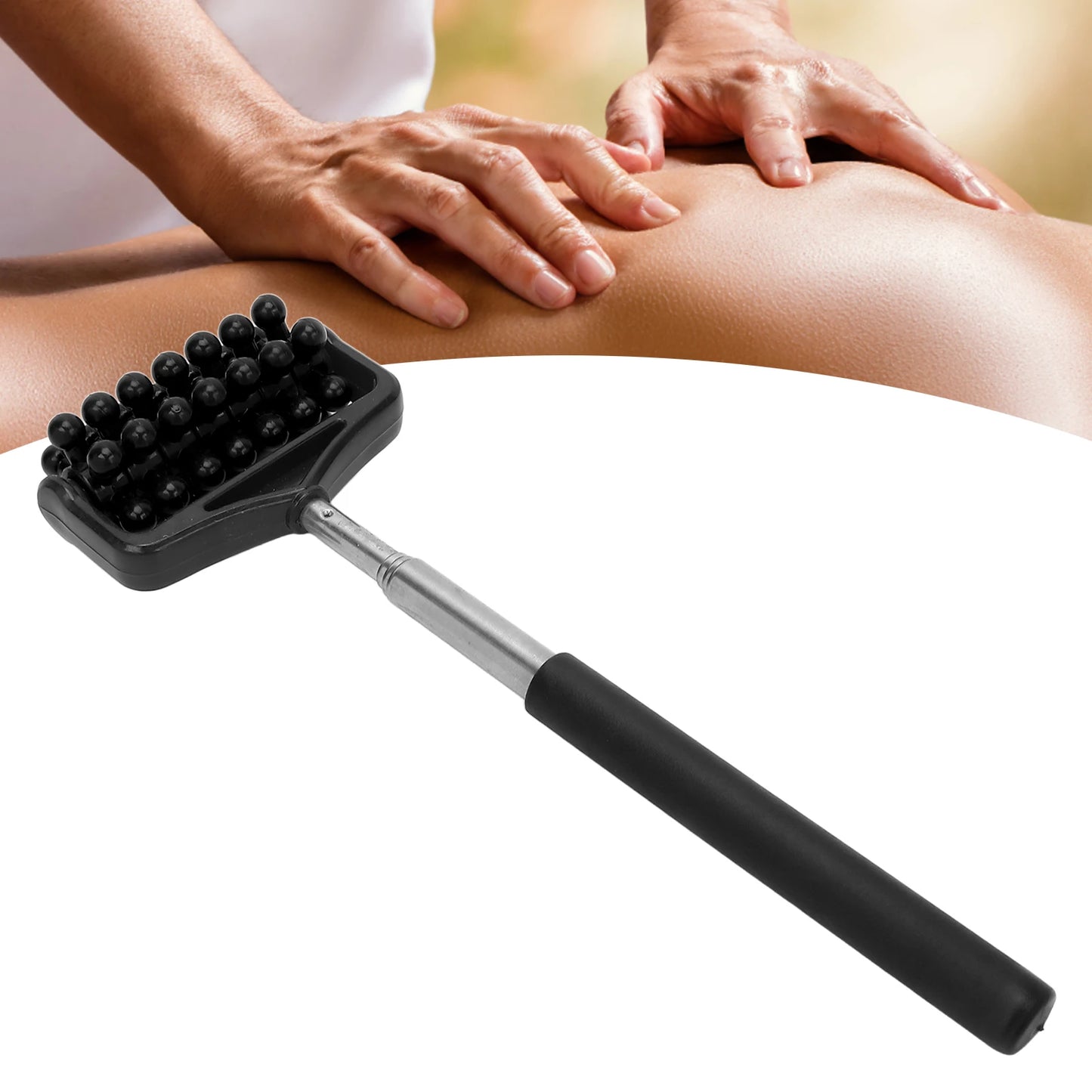 Verstellbarer Rückenroller | Teleskop-Massager für Rücken, Kopf, Arme & Muskelentspannung | Ausziehbarer Massage- & Kratzstab Kaufschwan®