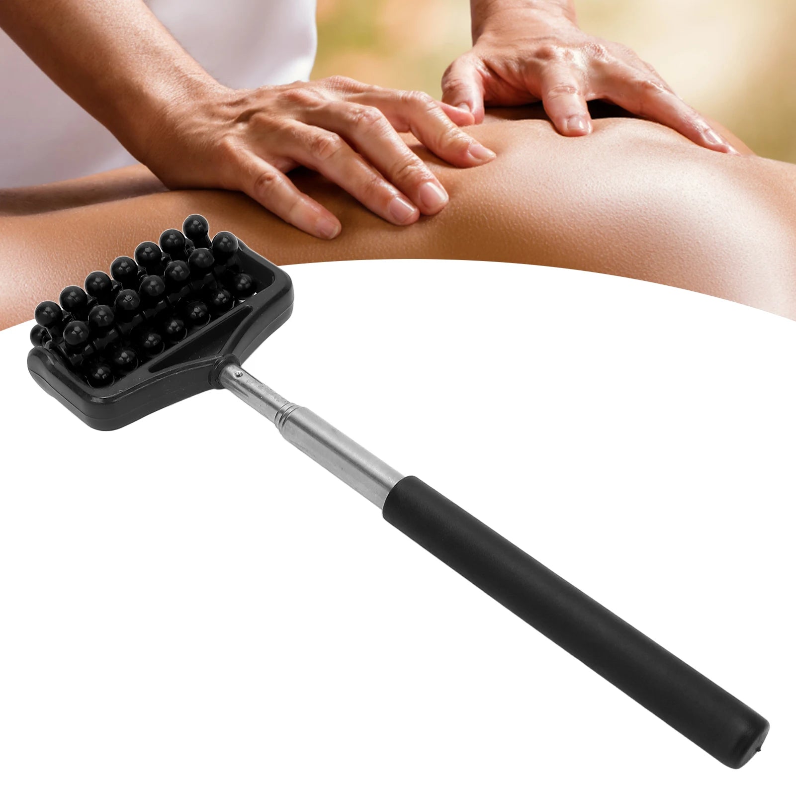 Verstellbarer Rückenroller | Teleskop-Massager für Rücken, Kopf, Arme & Muskelentspannung | Ausziehbarer Massage- & Kratzstab Kaufschwan®
