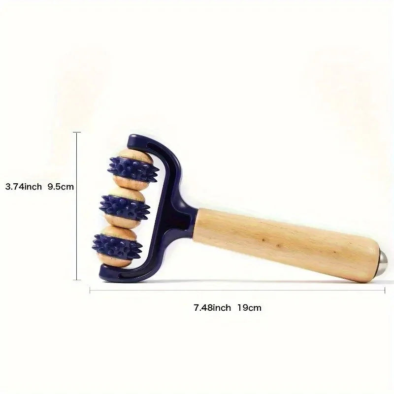 1 Stück T-förmiger Massage-Roller | Multifunktionaler Tiefengewebsmassager für Gesicht, Beine, Bauch & Körper | Tragbar für Reise & Zuhause Kaufschwan®