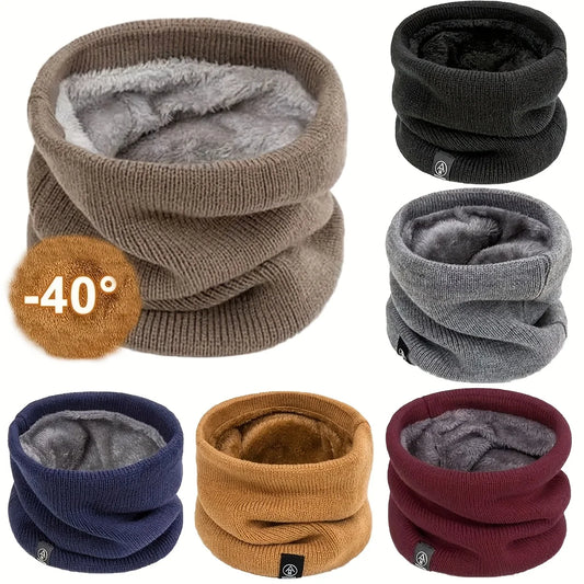 Gestrickter Nackenwärmer Sport Schal – Weicher Winter Gesichts- & Halswärmer für Damen & Herren | Dickes Kälteschutz-Kragenband für Skaten, Laufen & Wandern Kaufschwan®