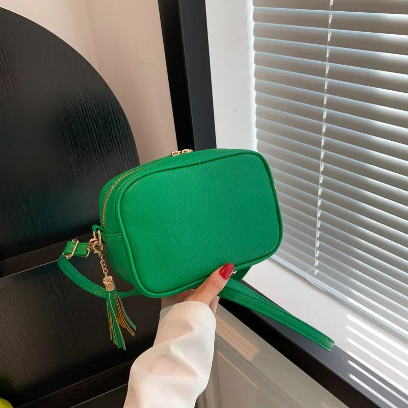 Minimalistische Schultertasche – Damen Umhängetasche mit Großer Kapazität | Einfarbige Kleine Quadratische Crossbody Tasche