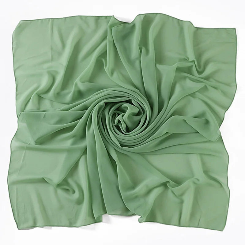 85×85CM Kopftuch – Damen Quadrat Hijab | Muslimisches Einfarbiges Kopftuch, Modischer Schal & Unterkopftuch