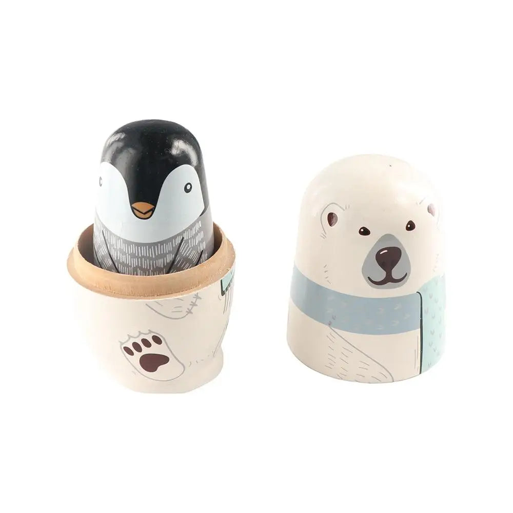 Holz-Matrjoschka – Russische Nestpuppen Set | Dekoration & Spielzeug Geschenk für Kinder